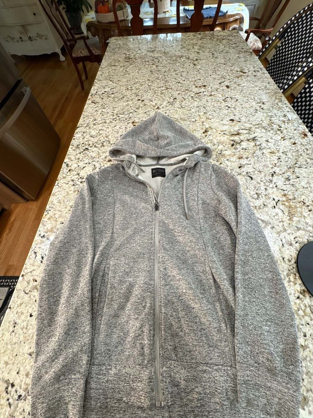 FIGS Essential Zip Up Hoodie Size Small Gray